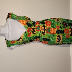 SOURPUSS  scary tiki dress! Nwot